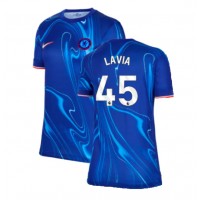 Camisa de Futebol Chelsea Romeo Lavia #45 Equipamento Principal Mulheres 2024-25 Manga Curta